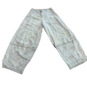 "GRIZAS" Barrel Style Baggy Pants SZ S blend "OLIATO" Lt. Green MSRP-287.00